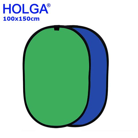 ㊣超值搶購↘85折HOLGA 攜帶式快折背景板(藍綠100x150cm)扣圖去背.即時影像合成好幫手