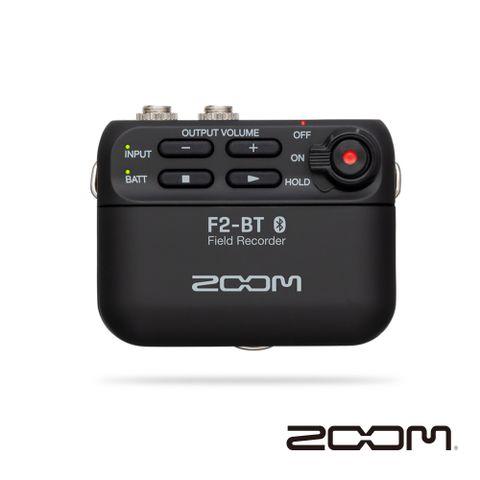 ZOOM F2-BT 微型錄音機+領夾麥克風組 藍牙版-黑色 正成公司貨