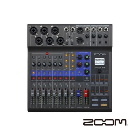 Zoom Livetrak L-8 數位混音機 錄音介面 公司貨