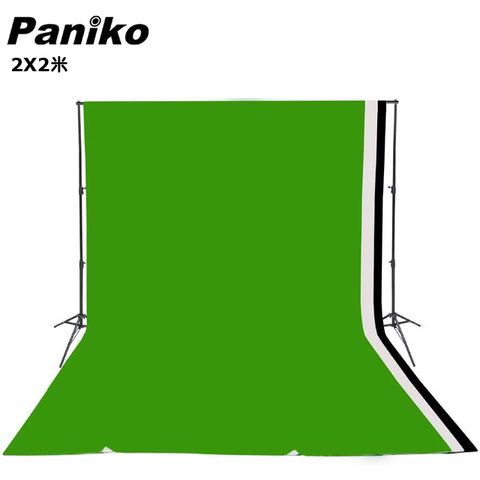 Paniko 2X2米背景架送黑白綠背景布虛擬攝影棚實景攝影棚直播背景架曬衣架展示掛架陳列架攜帶型免工具組裝