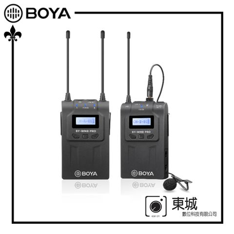 ★提供出色的廣播級音質BOYA 博雅 BY-WM8 Pro-K1 一對一超高頻雙通道無線麥克風 東城代理商公司貨