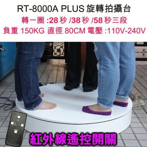 PIYET 環物電動旋轉台(RT8000A+)展示台拍攝台360度旋轉電動轉盤3D掃瞄攝影