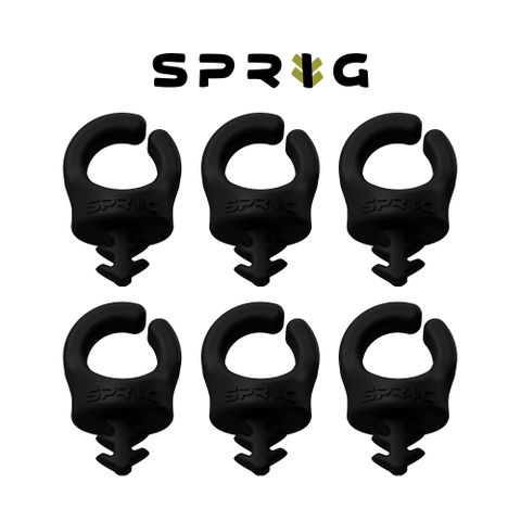 SPRIG 1/4"-20 整線扣 - 低調黑 (六入/包)