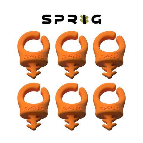 SPRIG 1/4-20 整線扣 - 烈焰橘 (六入/包)