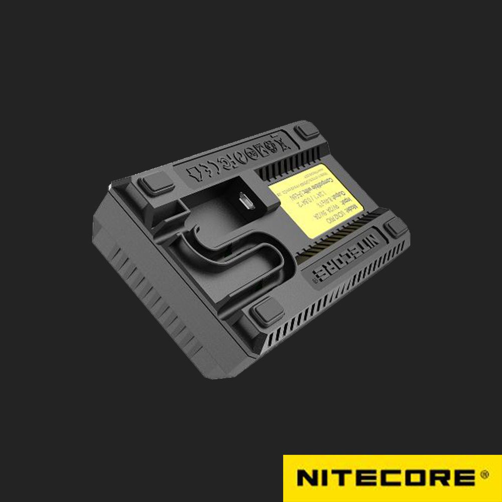 NiteCore  奈特科爾 UCN2 PRO For CANON LP-E6NH/LP-E6N/LP-E6 USB行動快充QC 液晶雙槽充電器