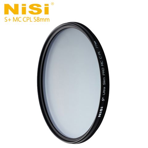 NiSi 耐司 NiSi 耐司 S+MC CPL 58mm Ultra Slim PRO 超薄多層鍍膜偏光鏡