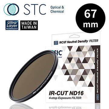 【STC】IR-CUT ND16 (4-stop) Filter 67mm 零色偏ND16減光鏡