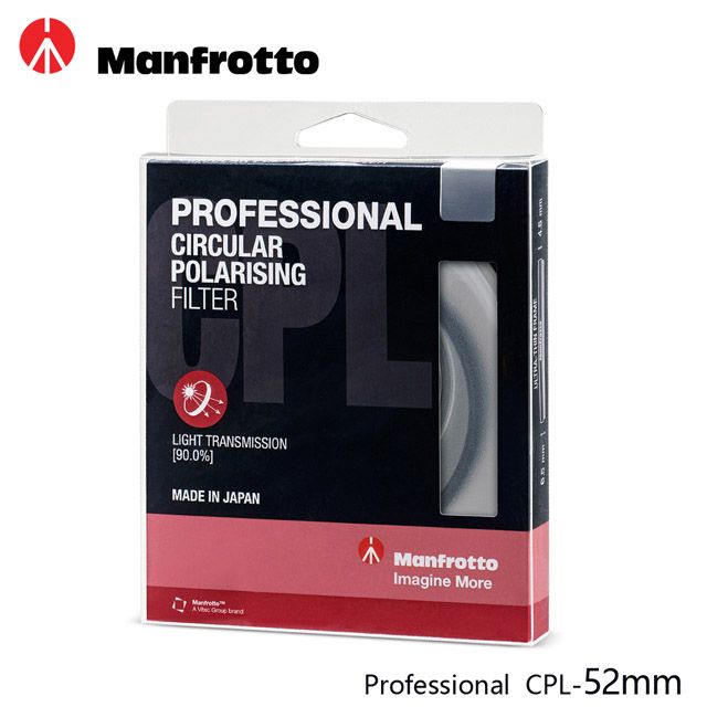 Manfrotto 曼富圖  52mm CPL鏡 Professional濾鏡系列