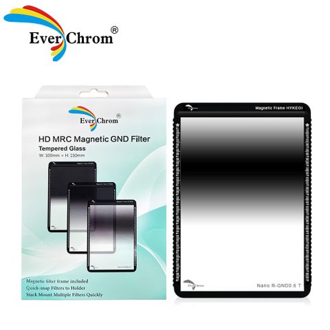 EverChrom 彩宣 Reverse-GND 0.6T奈米鋼化反向漸層鏡-內含磁鐵框市價1050元