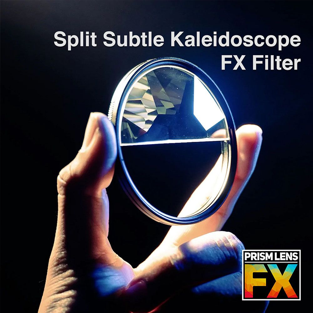 PRISM LENS FX  半邊微萬花筒濾鏡 Split Subtle Kaleidoscope 特效濾鏡-82mm