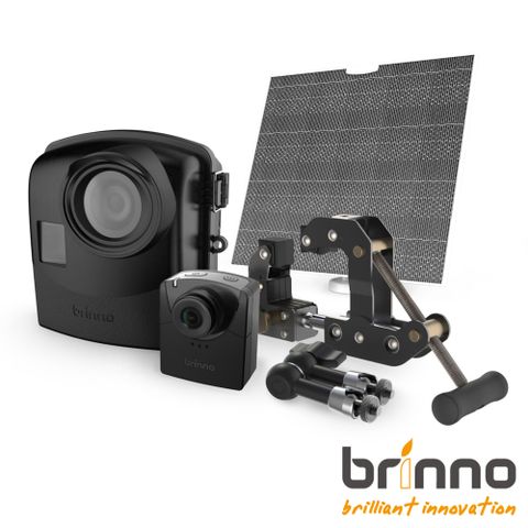 源自太陽無限供電brinno 高清版建築工程縮時攝影相機太陽能板組 BCC2000+ASP1000P