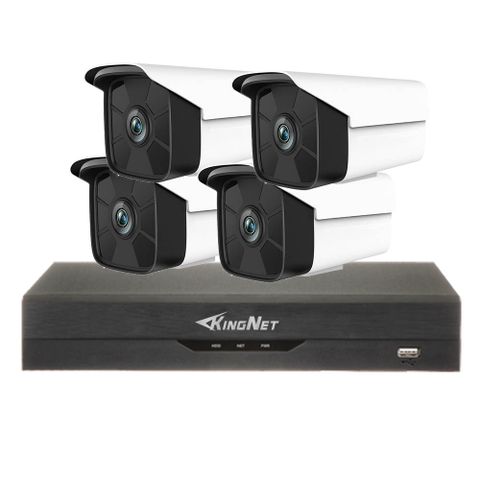 500萬高清 網路監控 內建聲音 12路4支套餐 POE