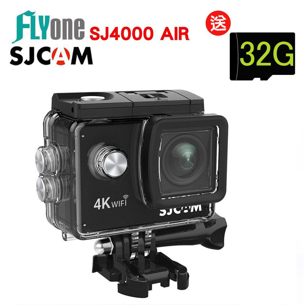 FLYone SJCAM SJ4000 AIR 4K WIFI防水型運動攝影機- PChome 24h購物