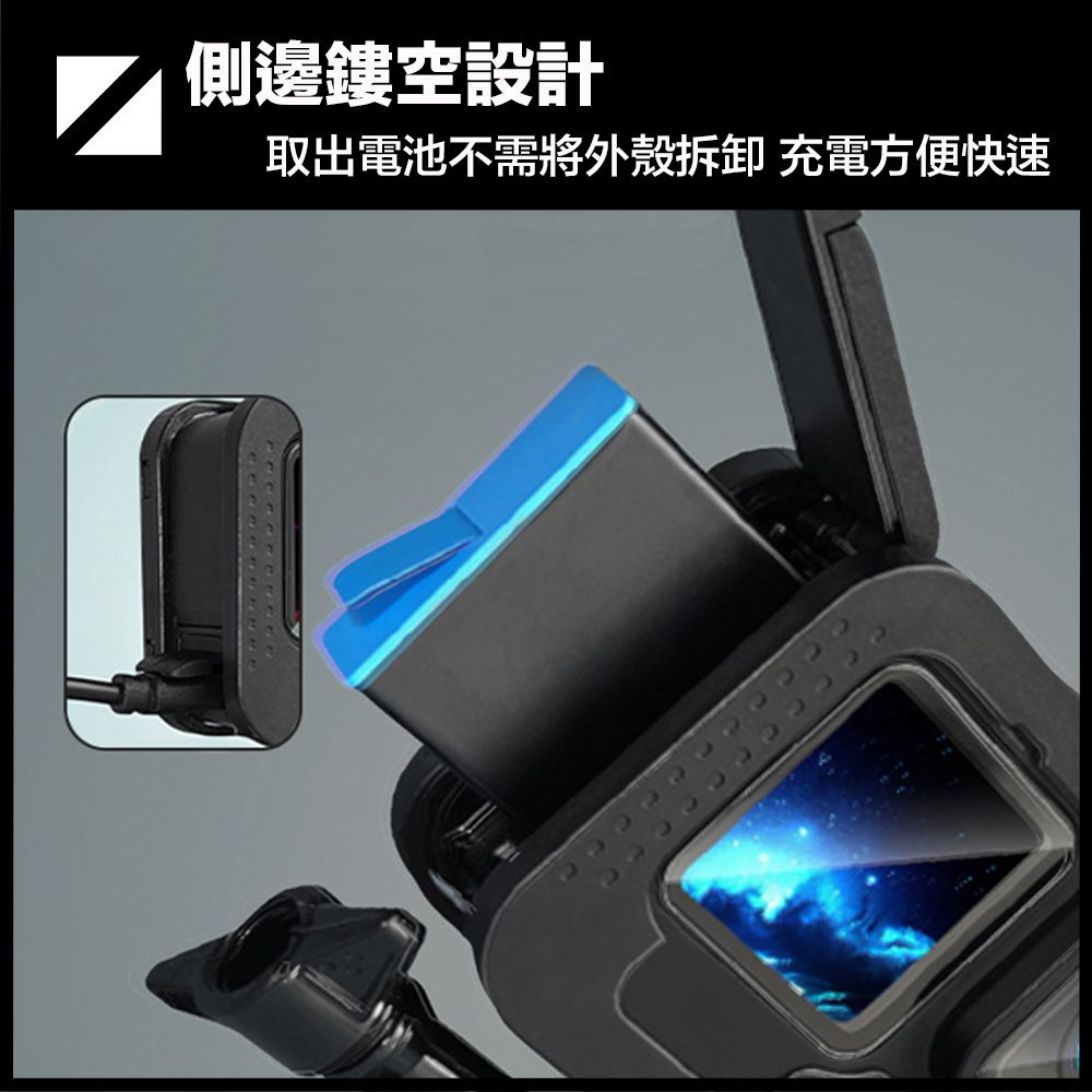 嚴選  GoPro11/10/9 防摔兔籠 散熱輕巧邊框 附可調節基座