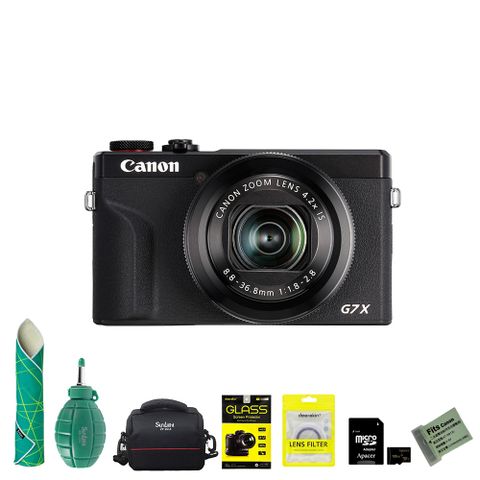 Canon 佳能 PowerShot G7X Mark III 數位相機 黑色超值組 (公司貨)