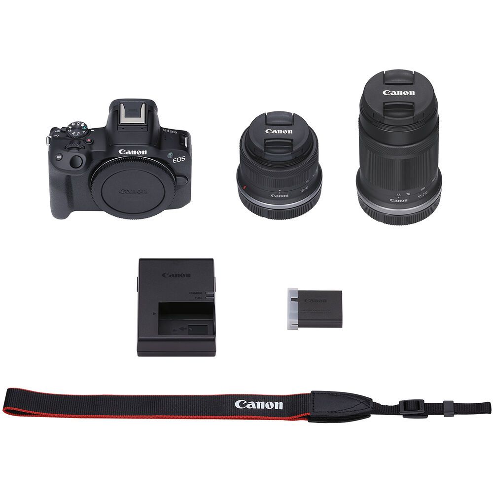 Canon EOS R50 + RF-S18-45 IS STM & RF-S55-210mm IS STM 公司貨