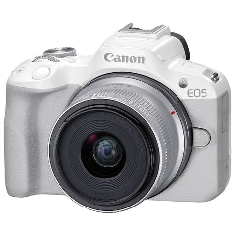 超輕巧VLOG無反光鏡相機▼新機亮相CANON EOS R50 +RF-S18-45mm f/4.5-6.3 IS STM(公司貨)白色