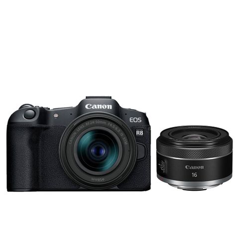 最新活動組合Canon EOS R8 + RF 24-50mm F4.5-6.3 IS STM + RF 16mm F2.8 STM (公司貨)