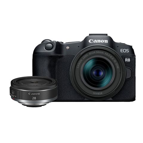 最新活動組合Canon EOS R8 + RF 24-50mm+RF 28mm 雙鏡組 公司貨