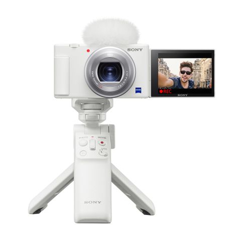 SONY 索尼 Digital Camera ZV-1 輕影音手持握把組合 公司貨 限量白