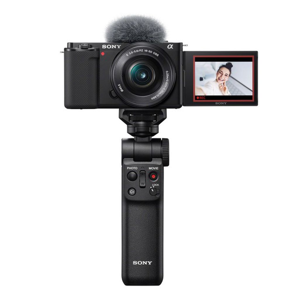 SONY 索尼  Alpha ZV-E10 + 16-50mm SELP1650 手持握把組合 黑色 公司貨