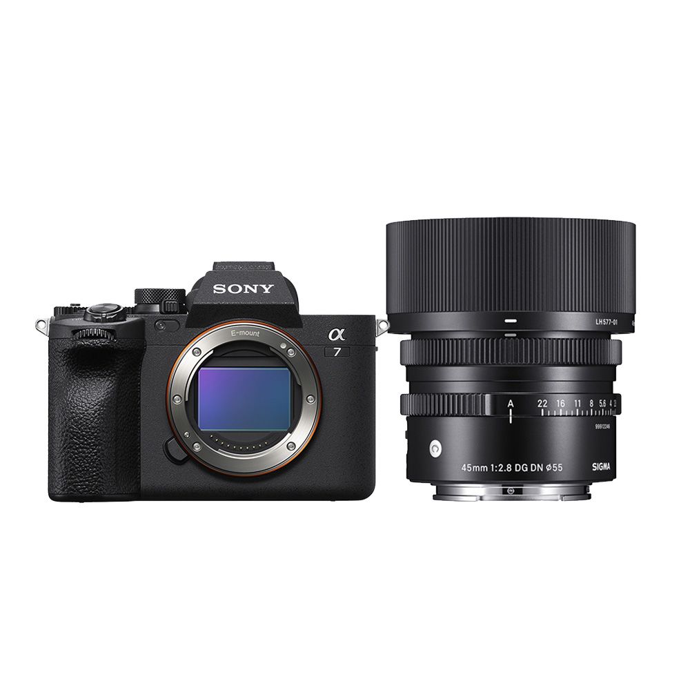 SONY 索尼  ILCE-7M4 A74 + SIGMA 45mm F2.8 DG DN Contemporary 單鏡組 (公司貨)