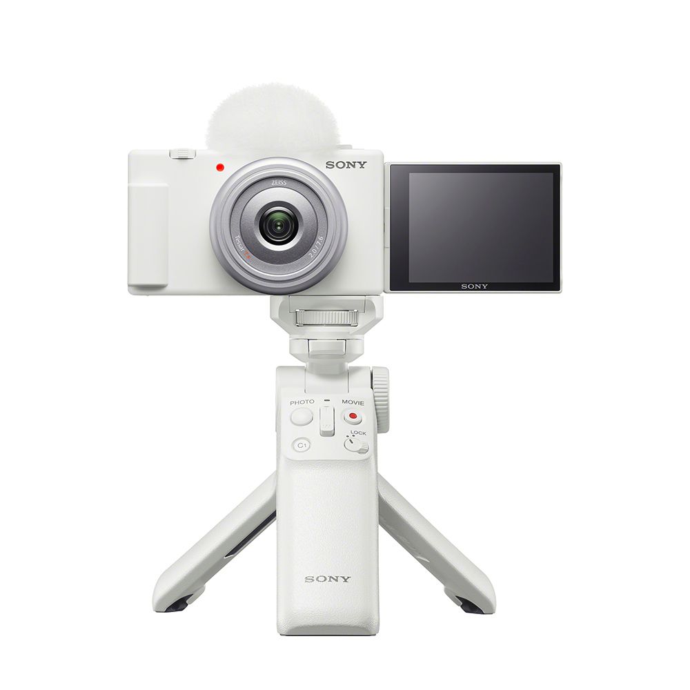 SONY 索尼 Digital Camera ZV-1F 手持握把組合 白色 公司貨