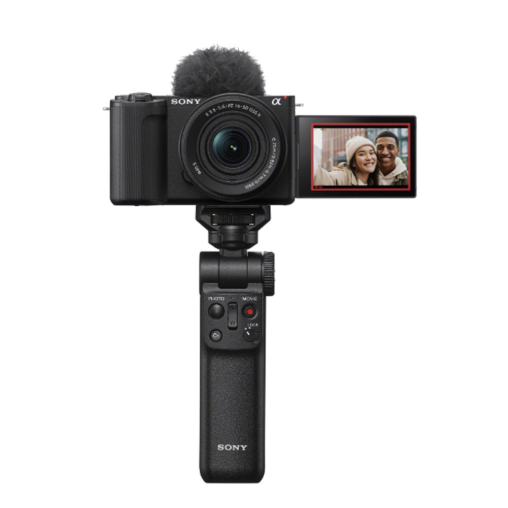 SONY 索尼  Vlog camera ZV-E10 II + SELP16502 手持握把組 黑 (公司貨) ZV-E10M2K