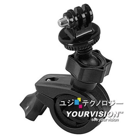 Yourvision GoPro 副廠 1/4三腳架轉接頭 全方位多功能改裝夾 自行車夾 摩托車夾(附轉接頭)