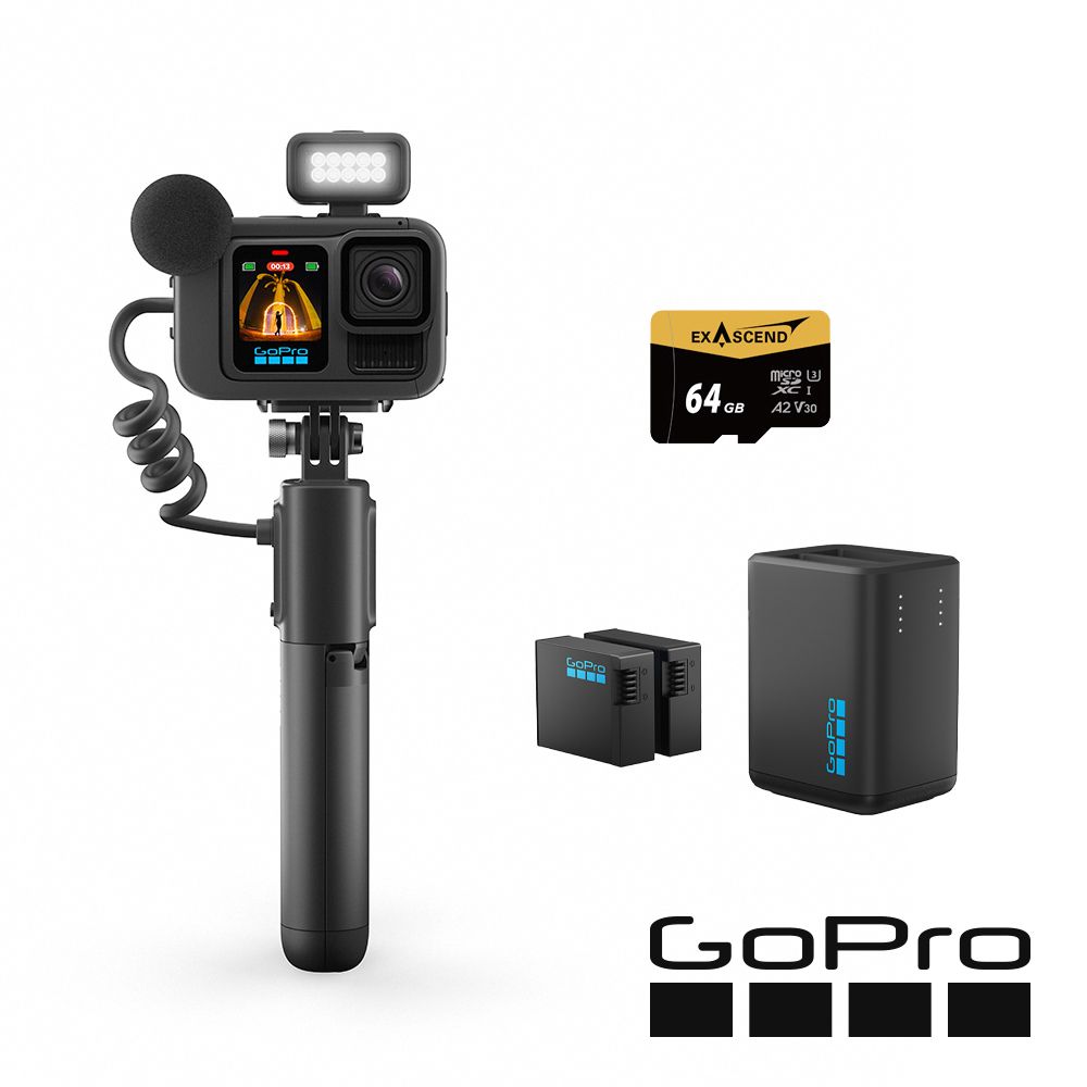 GoPro HERO13 CE創作者雙充電量加倍套組 公司貨