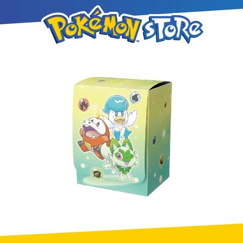 Pokémon Store 寶可夢卡牌收納盒 9346342(新葉喵&呆火鱷&潤水鴨)