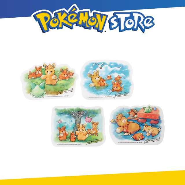 Pokémon Store 貼紙4枚組 PAMO NO MURE