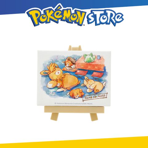 Pokémon Store 迷你油畫擺飾 PAMO NO MURE  睡覺