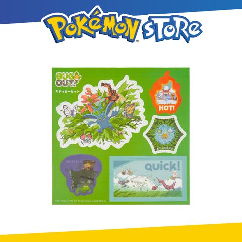 Pokémon Store 貼紙組 BUG OUT!