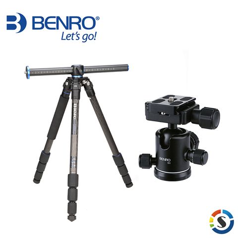 BENRO 百諾 GoClassic系列碳纖維三腳架套組GC158T+B0