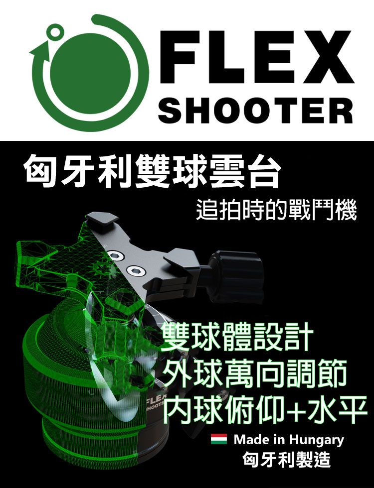 FlexShooter Pro 雙球體雲台- PChome 24h購物