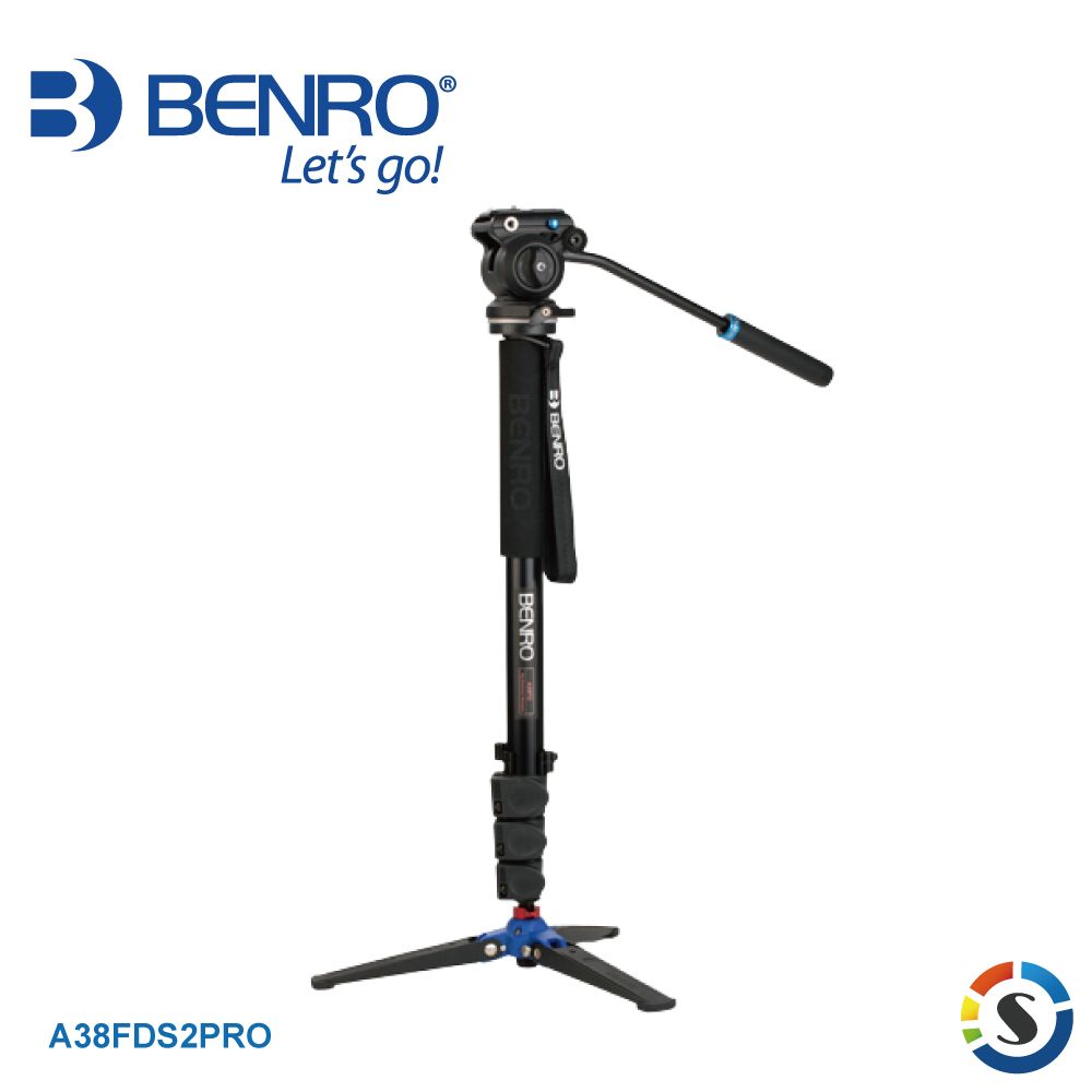 BENRO 百諾  A38FDS2PRO 油壓雲台單腳架套組