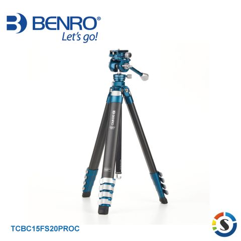 扳扣式設計BENRO百諾 TCBC15FS20PROC 青鳥系列碳纖維三腳架套組