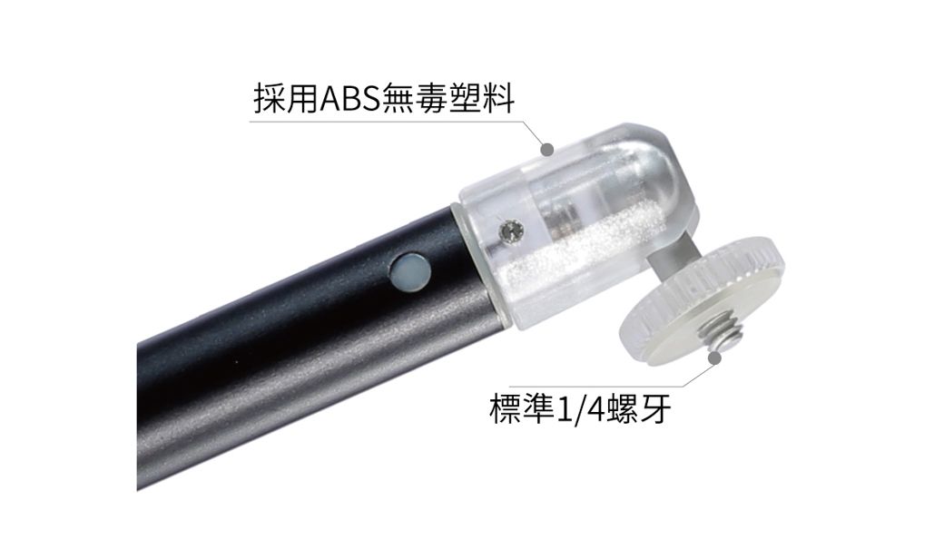 採用ABS無毒塑料標準1/4螺牙