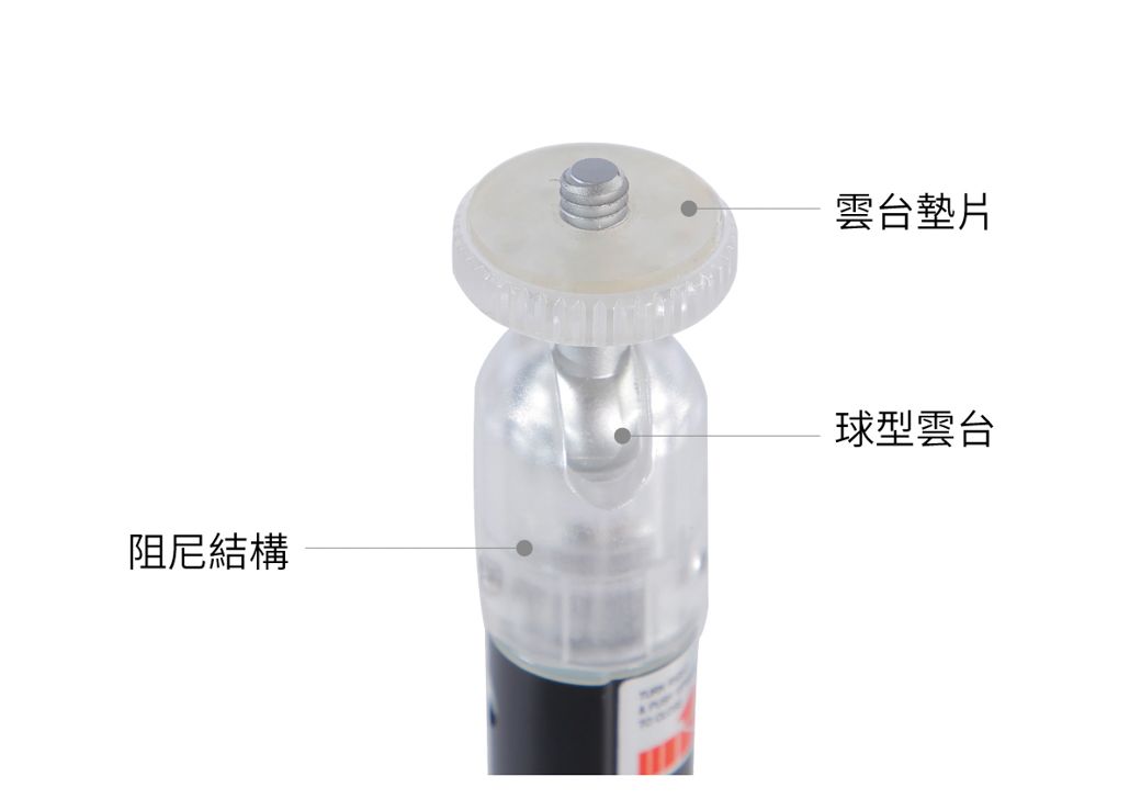 雲台墊片阻尼結構球型雲台