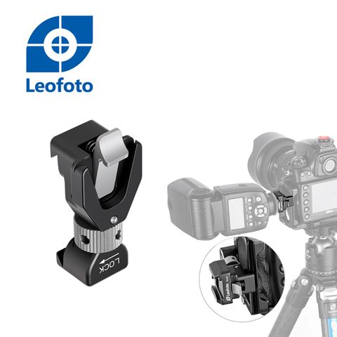 Leofoto徠圖 彩宣總代理FA-16閃光燈冷熱靴自動鎖緊快拆夾座(L板專用)