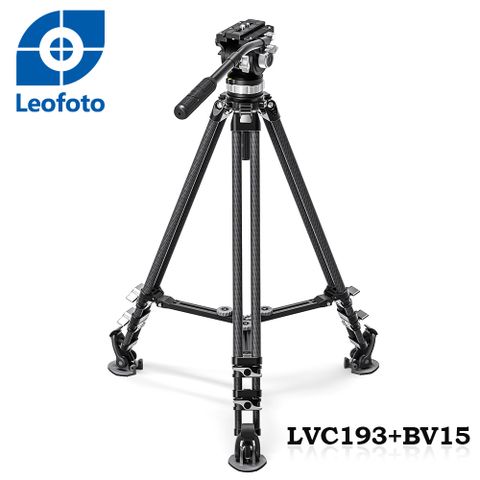 Leofoto 徠圖 LVC-193C+BV-15碳纖維3節三腳架含油壓雲台