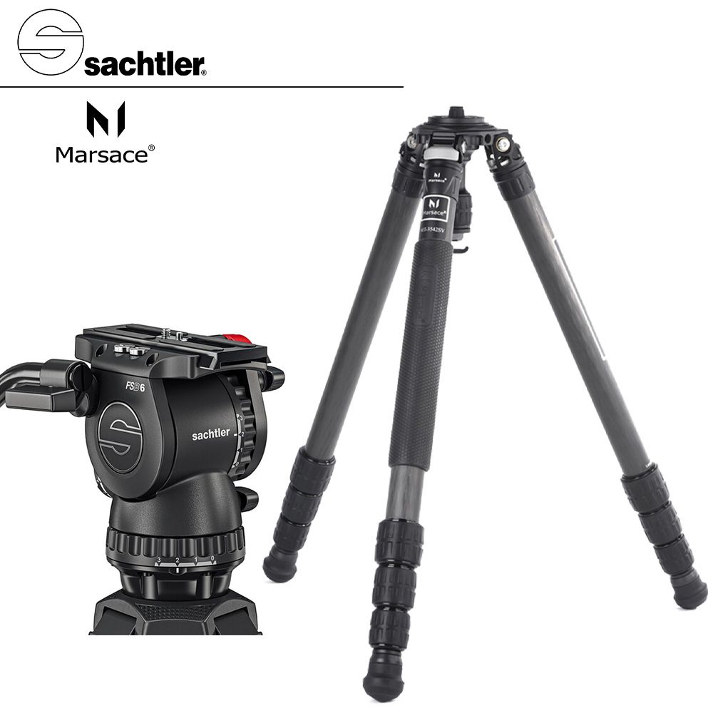 Sachtler 沙雀   FSB6 markII 攝錄影油壓雲台 + Marsace MT3542SV 飛羽攝錄影(總代理公司貨)