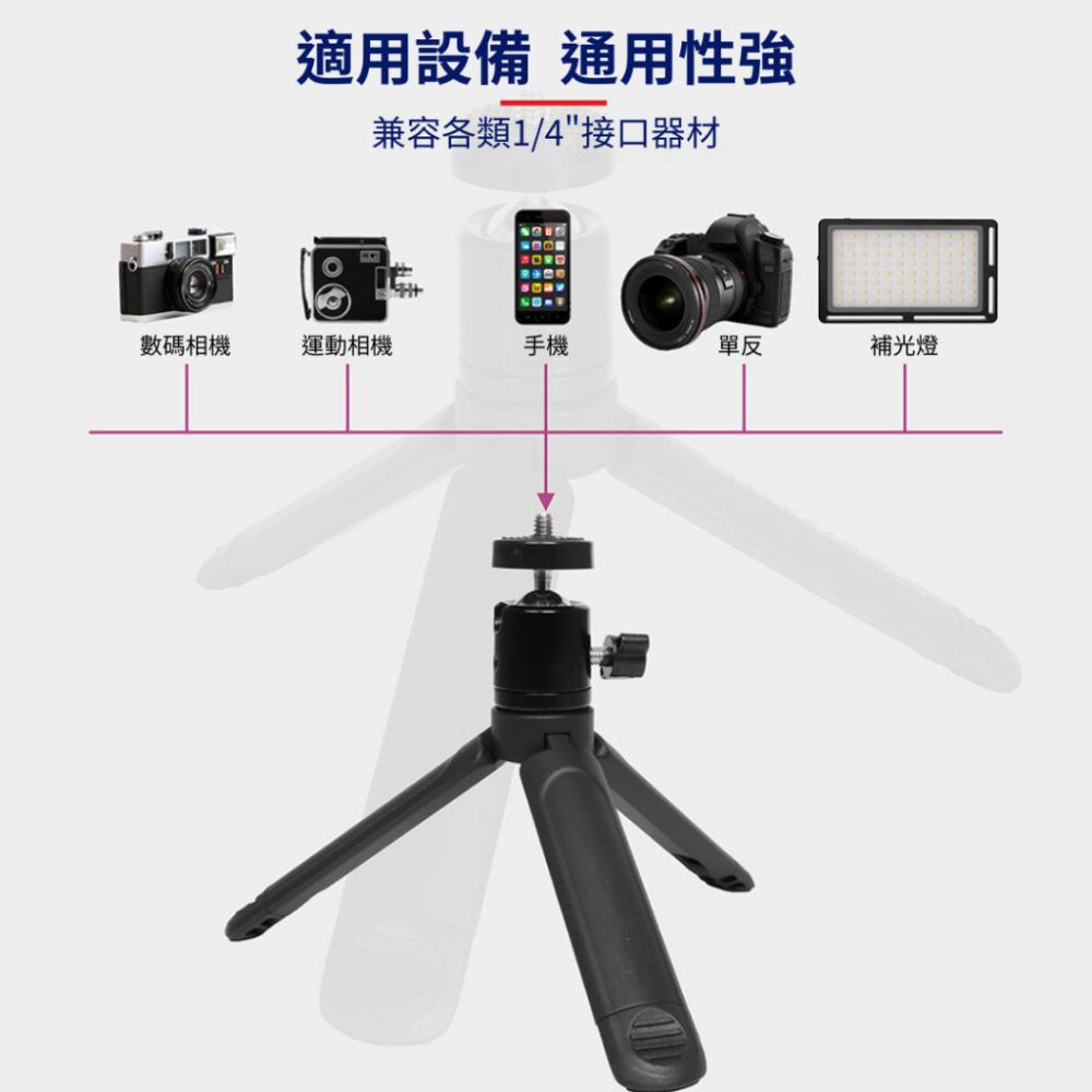 GKI 耀麟國際  手機/相機用 桌上型迷你三腳架