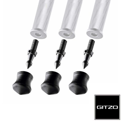 Gitzo GSF30S 橡膠金屬二用腳釘 30mm-3入 公司貨