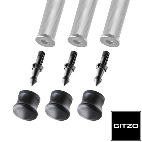 Gitzo GSF38S 橡膠金屬二用腳釘38mm-3入 公司貨
