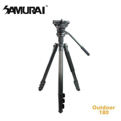多功能三腳架轉單腳架SAMURAI OutDoor 180 反折油壓攝影機腳架