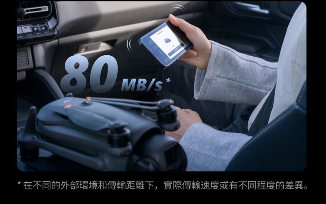 80 MB/* 在不同的外部環境和傳輸距離下,實際傳輸速度或有不同程度的差異。