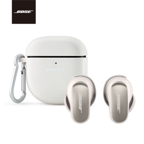 Bose QuietComfort Ultra 消噪耳塞 霧白色+矽膠充電盒保護套 岩白