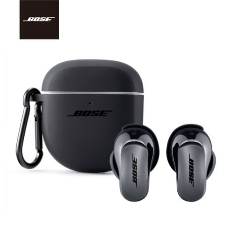 Bose QuietComfort Ultra 消噪耳塞 黑色+矽膠充電盒保護套 黑色